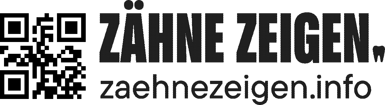 Zähne zeigen LinkQRCode